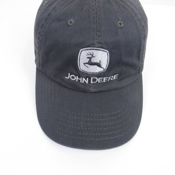 John Deere Men's Cap Gray Embroidered Logo Tractor Adjustable K-Products - Picture 9 of 15